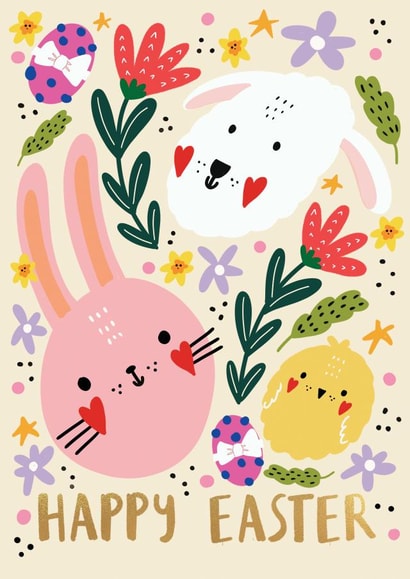Happy Easter created by NICHOLA COWDERY ILLUSTRATIONS 