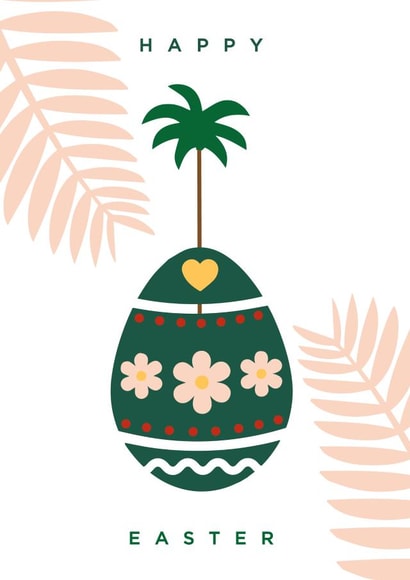 Happy Easter Greetings Card 1001 created by One Girl Studios