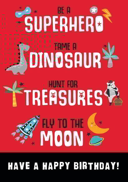 Be a Super hero Birthday Card created by Trudles Doodles Handmade