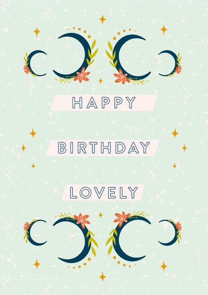Pretty Bohemian Birthday Card created by Envy Row