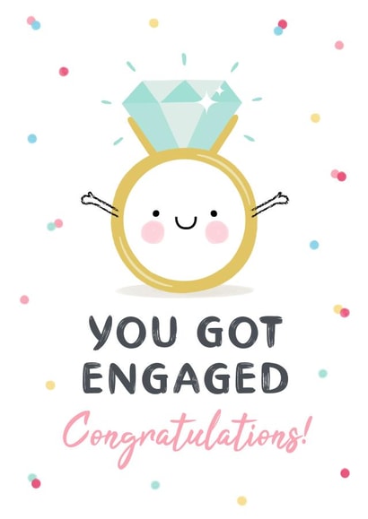 You Got Engaged - Happy Bling Ring Card created by Design By Day