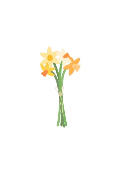 Simple Springtime Daffodils created by Designed by Zena