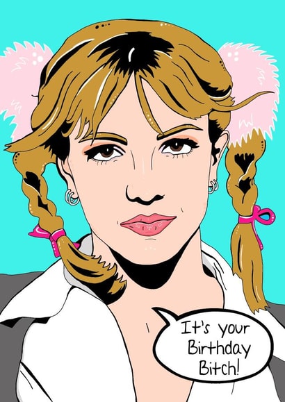 Britney Spears Birthday Card created by Olivia Dimery