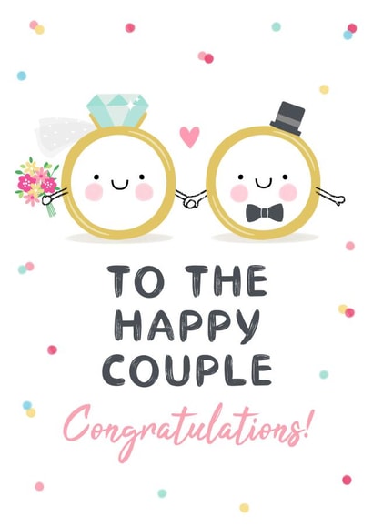 The Happy Couple - Wedding Rings Card created by Design By Day
