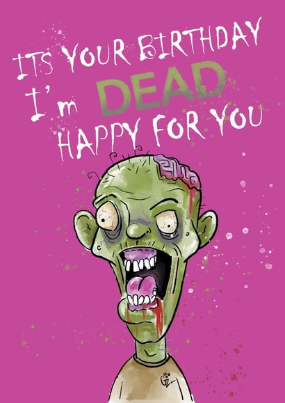 Zombie Birthday created by Graphic Zombie
