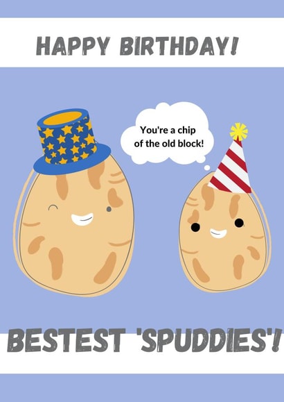 Best Spuds Birthday Card created by Margot Hill