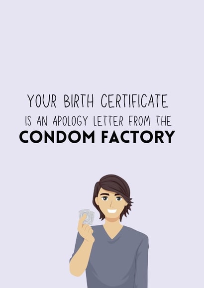 Birth Certificate, Condom Factory created by CraftbyDonna