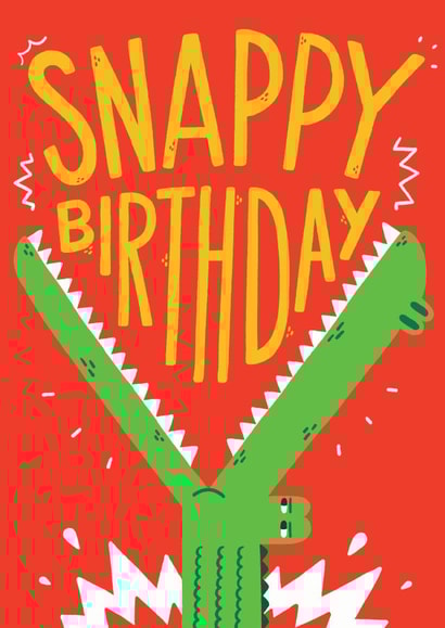 Snappy Birthdy card created by Matt Joyce