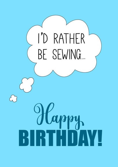 I'd rather be sewing... created by @CharliePixieCrafts