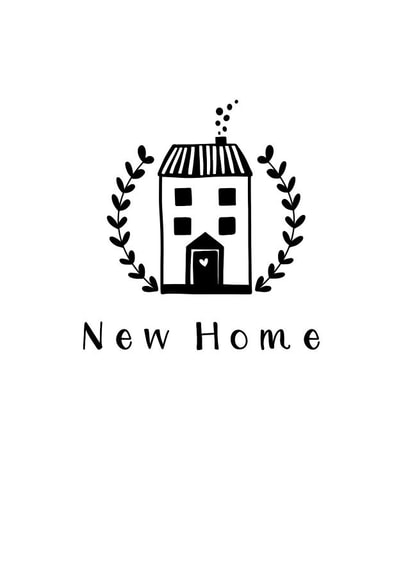 Black and White New Home Card created by Lucie Lloyd