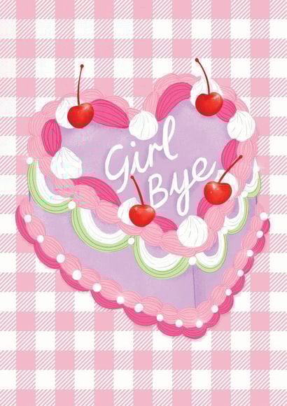 Girl Bye Leaving Card created by The Stylist Illustrates
