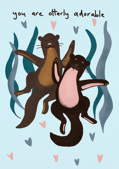 Otterly Adorable Anniversary Card created by Sweetlove Press