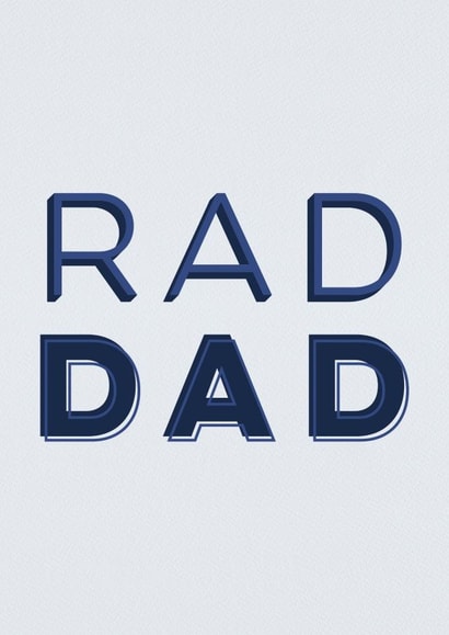 Rad Dad Father's Day Card created by Sweetlove Press