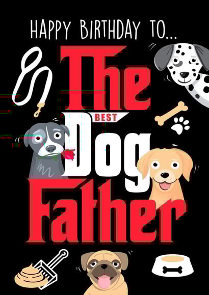 Happy Birthday Dog Father created by Little Cat Creates
