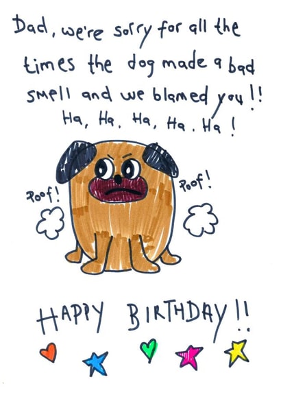 Dad you made a bad smell! created by Sitting Knitting