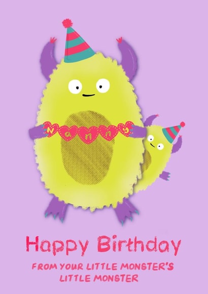 Nanny Monster Birthday Card created by Get The Party Crafted