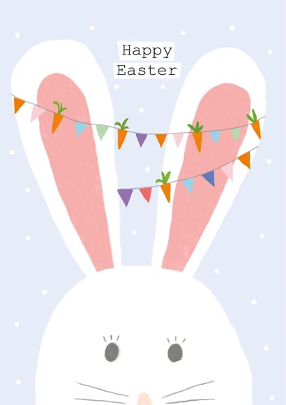 Happy Easter Bunting Bunny Card created by RebeccaAustinDesigns