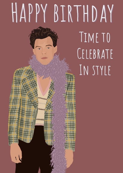 Harry Styles Birthday Card created by Red Koala