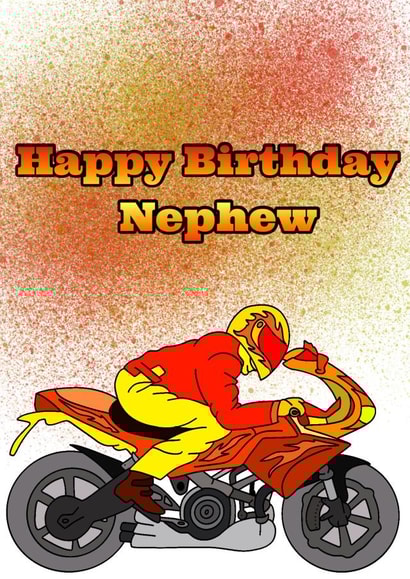 Motorbike boys birthday card created by Caitlins Creations