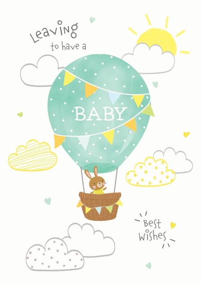 Leaving to have a Baby Card from Colleague created by Helen Thompson