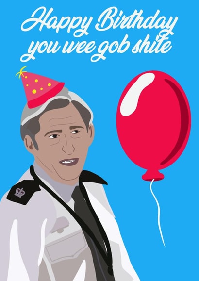 Rude Line of Duty Birthday Card created by Lucy Digital Designs
