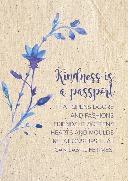 Kindness is a passport  created by Stefan Rayner