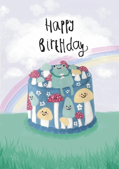 Froggy frog birthday cake created by Vivi Lake