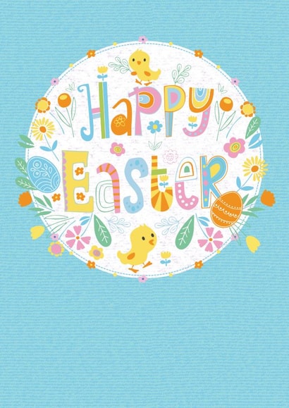 Happy Easter, Chick created by Gill Eggleston