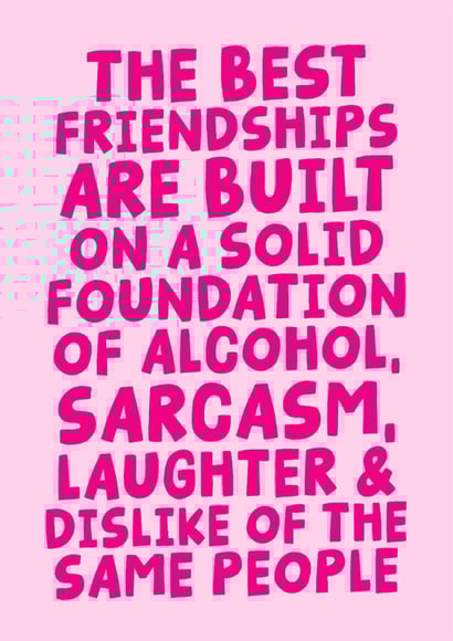 Funny Friendship Card - Galentine's Card - The best Frienships created by Studio Doodles