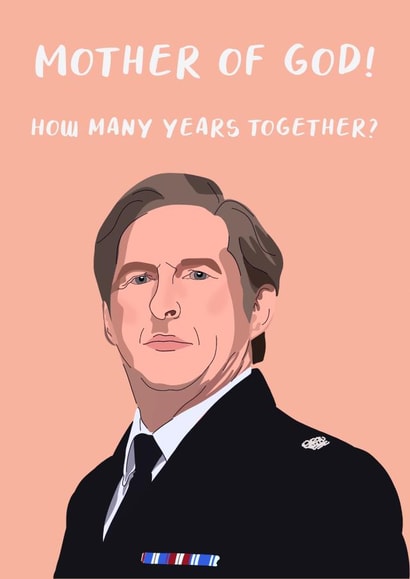 Funny Line Of Duty Anniversary Card created by The Girl Next Draw Cards