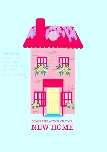 Congrats on your cute new home! created by August Skies Designs