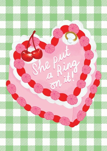 She Put a Ring On It! - Engagement Card created by The Stylist Illustrates