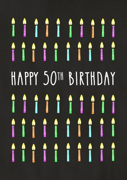50th Birthday Candles created by All The Best