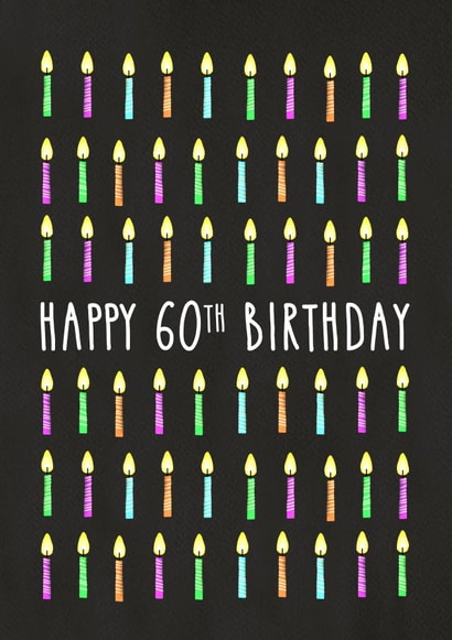 60th Birthday Candles created by All The Best