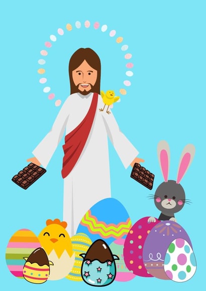 Jesus and all the Eggs created by Ellie & Co