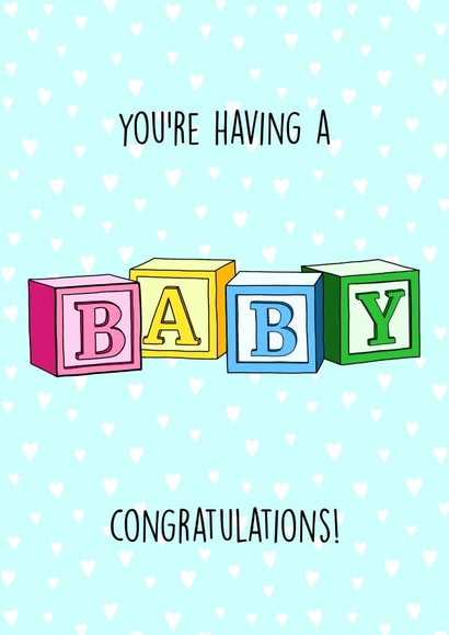 You're having a BABY! Congratulations created by Poppy & Mabel