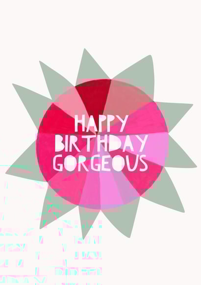 geometric flower birthday card created by Claire Sweet Designs