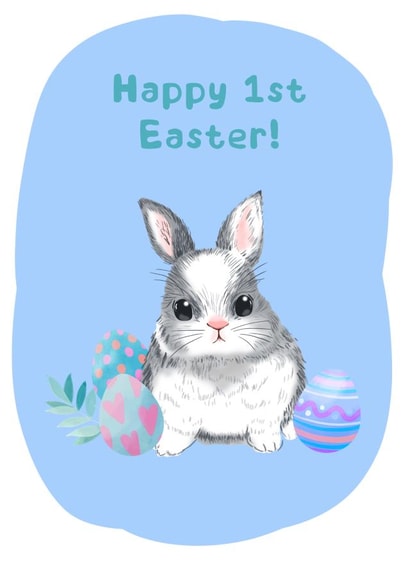 Happy first Easter card created by Kewl cards