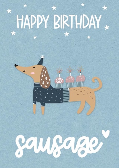 Happy Birthday Sausage created by Honey & Bee