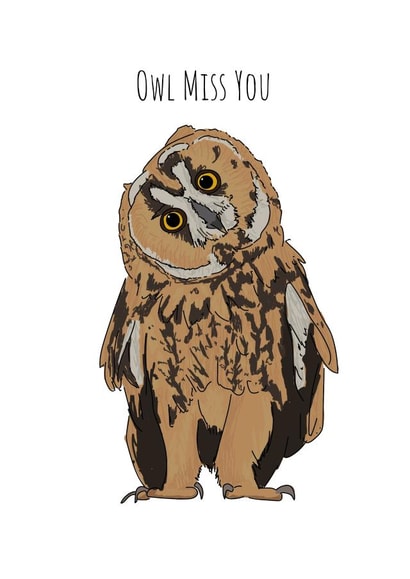 Owl Miss You created by Yeti Design