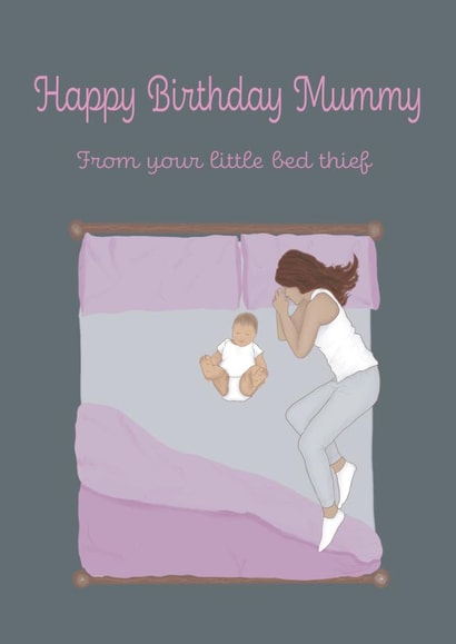 Little Bed Thief, Birthday Card for Mummy created by Urban Collie