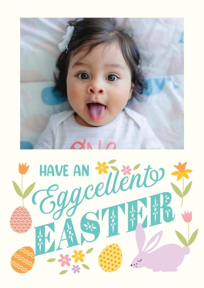 Eggcellent Easter Photo card created by Emoticology Cards