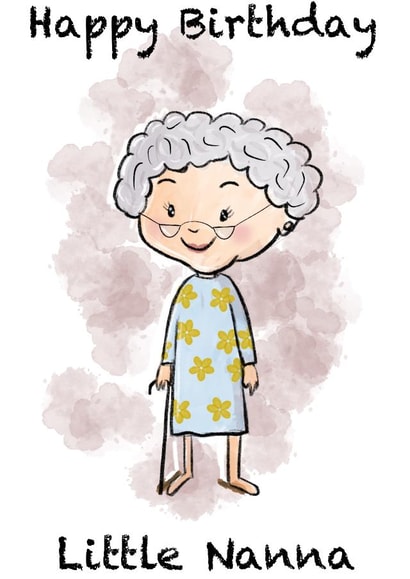 Little Nanna Birthday Card created by Ann Williams Art