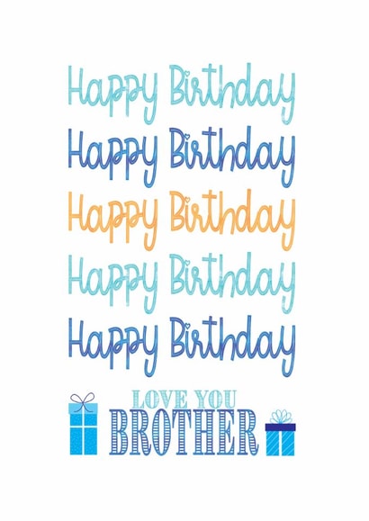 Happy Birthday Brother created by Jay Design