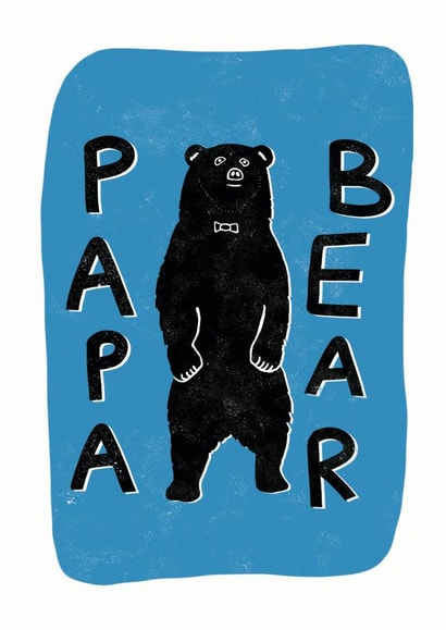 Papa Bear Father's Day Card 1001 created by Sweetlove Press