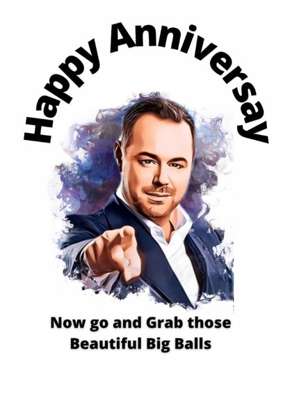 Ball dropping anniversary created by Dunners Cards