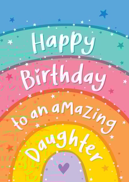 Amazing Daughter Birthday Card created by Macie Dot Doodles