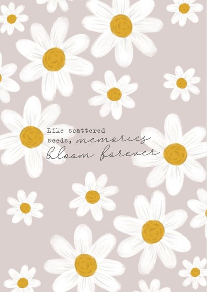 Daisy Sympathy Card created by Stanley and Dot Studio