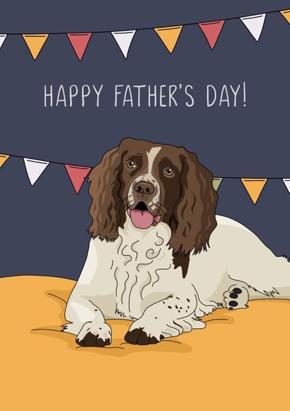 Cute Springer Spaniel Father's Day card! created by Evie Garnett Designs
