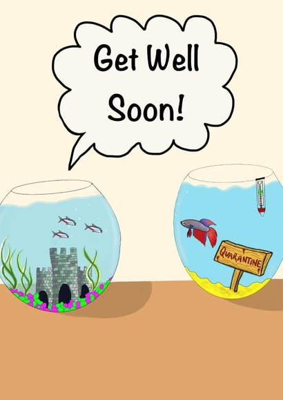 Get well soon fish quarantine created by Jessicadrawws